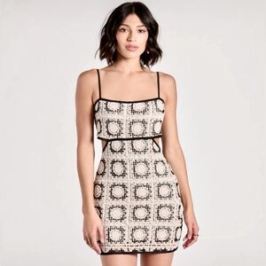 Crochet mini dress